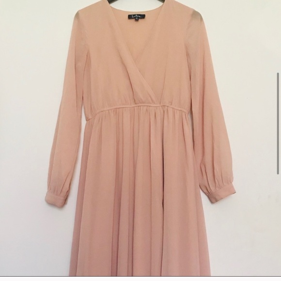 LULUs Wondrous Maxi Dress- Blush - Picture 4 of 7